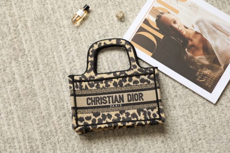 Replica Dior Tote Book Mini Leopard - Best Fake Designer Bags