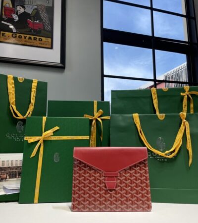 Replica Goyard Camond Pouch Red - Best Fake Designer Bags