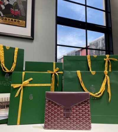 Replica Goyard Camond Pouch Bordeaux - Best Fake Designer Bags