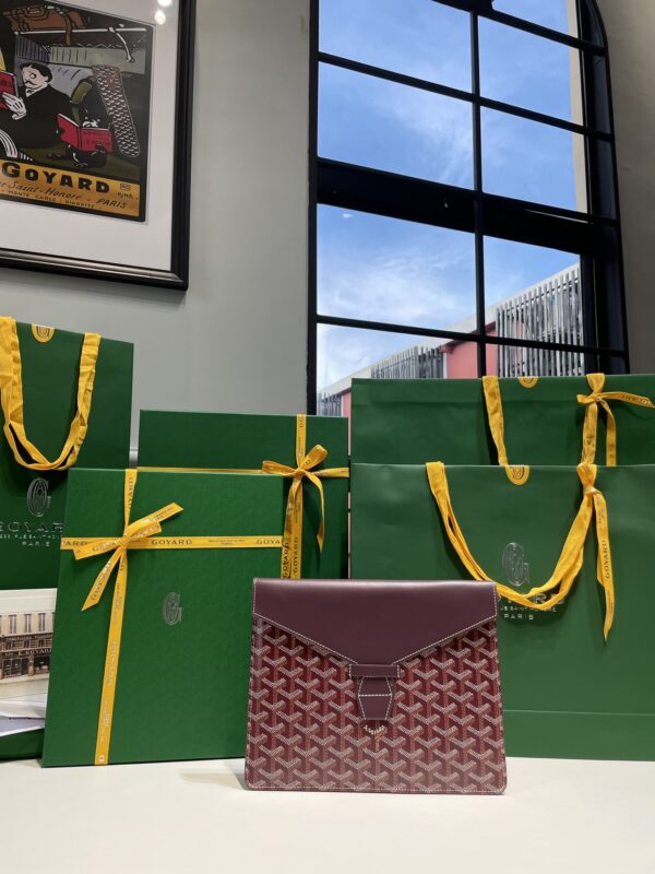 Replica Goyard Camond Pouch Bordeaux - Best Fake Designer Bags