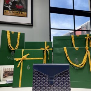 Replica Goyard Camond Pouch Dark Blue - Best Fake Designer Bags