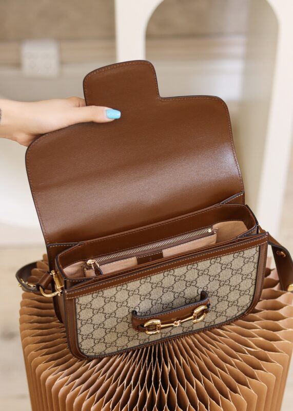Replica Gucci Horsebit 1955 Classic Brown - ultra-realistic fake designer tote