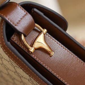 Replica Gucci Horsebit 1955 Classic Brown - realistic designer-inspired fake bag