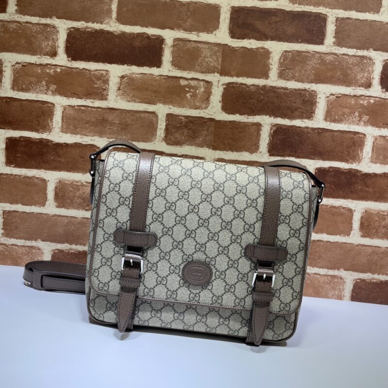 Replica Gucci GG Supreme Shoulder Bag Beige - Best Fake Designer Bags