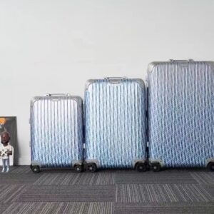 Replica Rimowa & Dior Suitcase Light Blue - Best Fake Designer Bags
