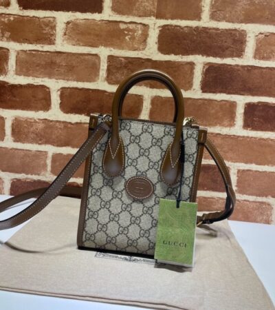 Replica Gucci  Ophidia Mini Tote Bag  Beige - Best Fake Designer Bags