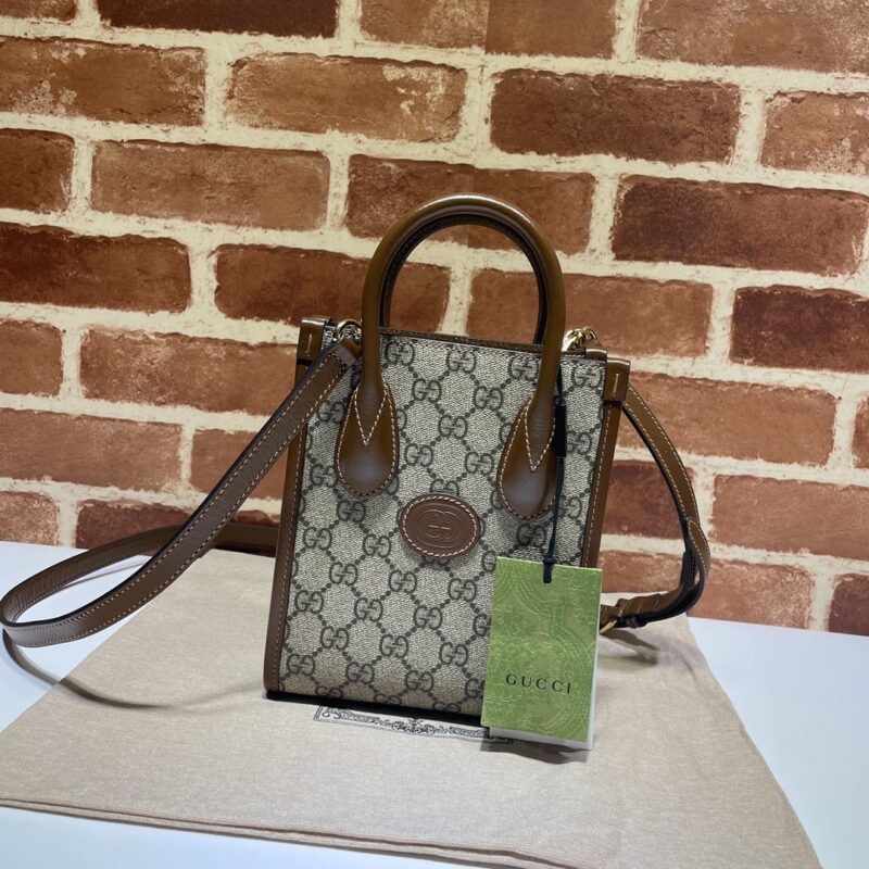 Replica Gucci  Ophidia Mini Tote Bag  Beige - Best Fake Designer Bags