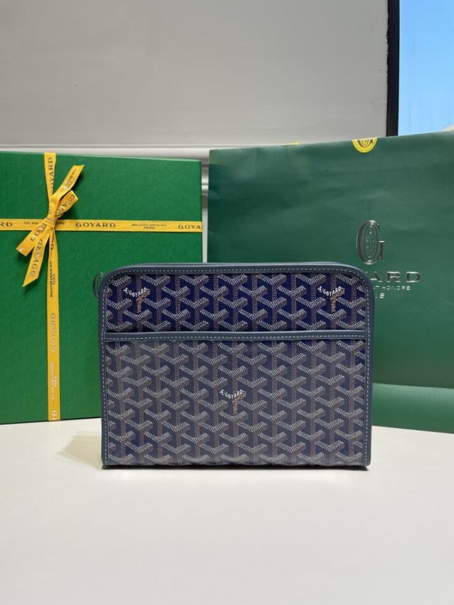 Replica Goyard Jouvence Toiletry Bag Dark Blue - Best Fake Designer Bags