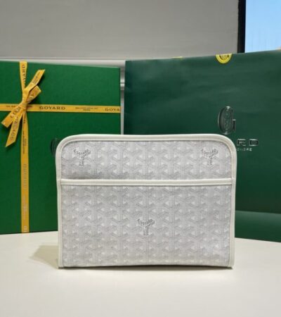 Replica Goyard Jouvence Toiletry Bag White - Best Fake Designer Bags