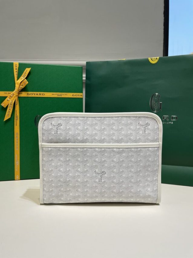Replica Goyard Jouvence Toiletry Bag White - Best Fake Designer Bags