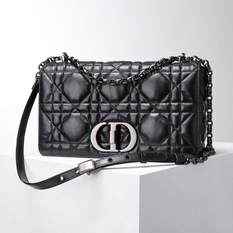 Replica Dior Caro Bag Diamond Black - Best Fake Designer Bags