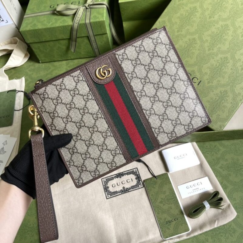 Replica Gucci Ophidia Web Clutch - Best Fake Designer Bags