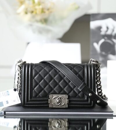 Replica CHANEL Le Boy Black Small - Best Fake Designer Bags