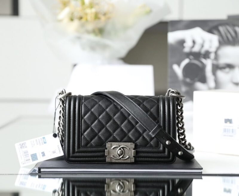 Replica CHANEL Le Boy Black Small - Best Fake Designer Bags