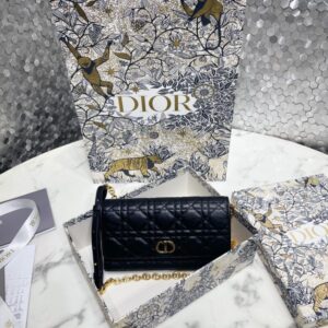Replica Dior Miss Caro Pouch Black - Best Fake Designer Bags