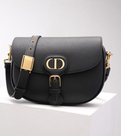 Replica Dior Bobby Black Grained - Best Fake Designer Bags
