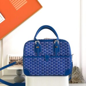 Replica Goyard Ambassade Briefcase Blue - Best Fake Designer Bags