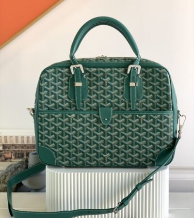 Replica Goyard Ambassade Briefcase Green - Best Fake Designer Bags