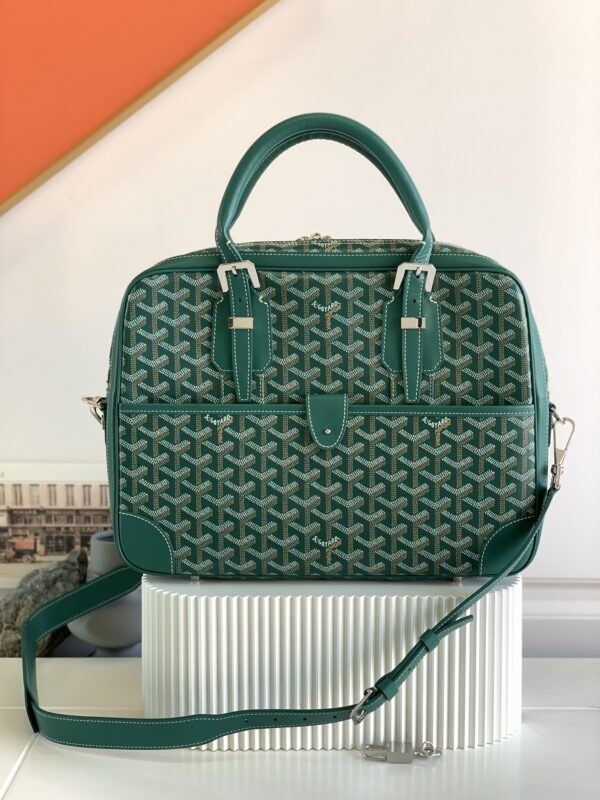 Replica Goyard Ambassade Briefcase Green - Best Fake Designer Bags