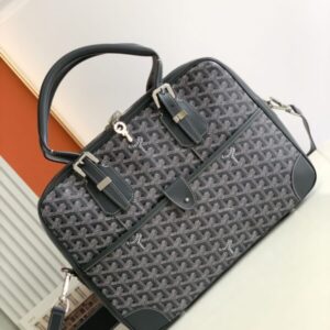 Replica Goyard Ambassade Briefcase Grey - Best Fake Designer Bags
