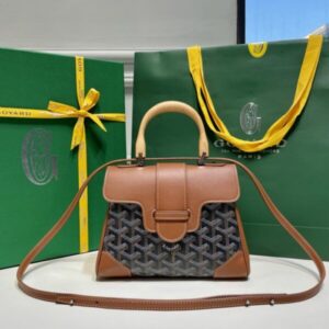 Replica Goyard Saigon Souple Mini Brown - Best Fake Designer Bags