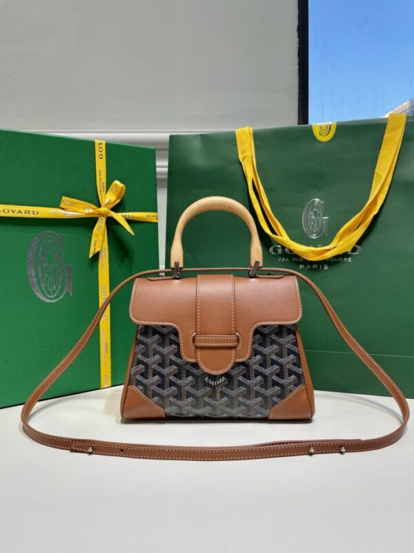 Replica Goyard Saigon Souple Mini Brown - Best Fake Designer Bags