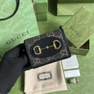 Replica Gucci  Horsebit 1955 Wallet Black - Best Fake Designer Bags