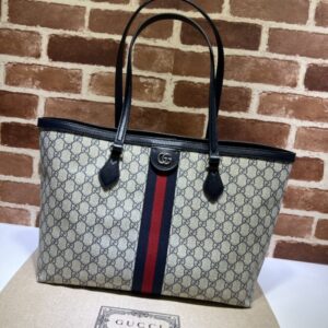 Replica Gucci Ophidia Medium Tote Black - Best Fake Designer Bags