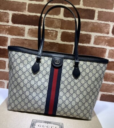 Replica Gucci Ophidia Medium Tote Black - Best Fake Designer Bags