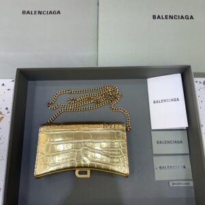 Replica Balenciaga Hourglass On Chain Gold - Best Fake Designer Bags