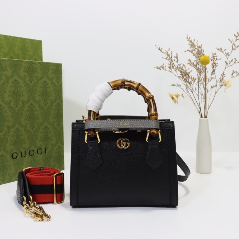 Replica Gucci   Diana Small Tote Black - Best Fake Designer Bags