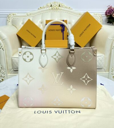 Replica LV OnTheGo Milk Tea - Best Fake Designer Bags