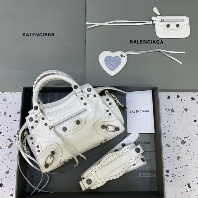 Replica Balenciaga  Le City White - Best Fake Designer Bags