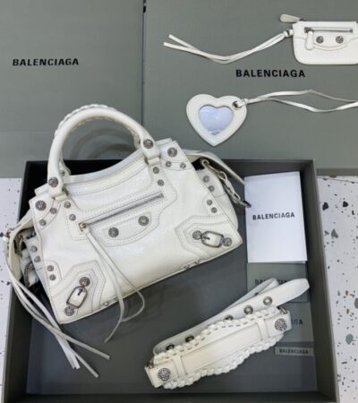 Replica Balenciaga Le City White Diamond - Best Fake Designer Bags