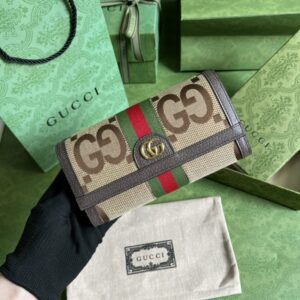 Replica Gucci  Ophida Jumbo Long Wallet - Best Fake Designer Bags