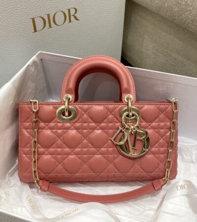 Replica Dior Lady D-Joy  Large Bag Coral - Best Fake Designer Bags