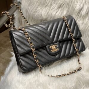 Replica CHANEL Classic Flap 25cm V Black - Best Fake Designer Bags