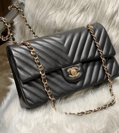 Replica CHANEL Classic Flap 25cm V Black - Best Fake Designer Bags