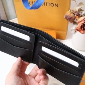 Replica Louis Vuitton Slender Wallet Full Black - premium-grade designer purse dupe