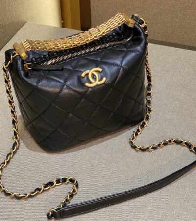 Replica CHANEL 22s Hobo Rhinestone - Best Fake Designer Bags
