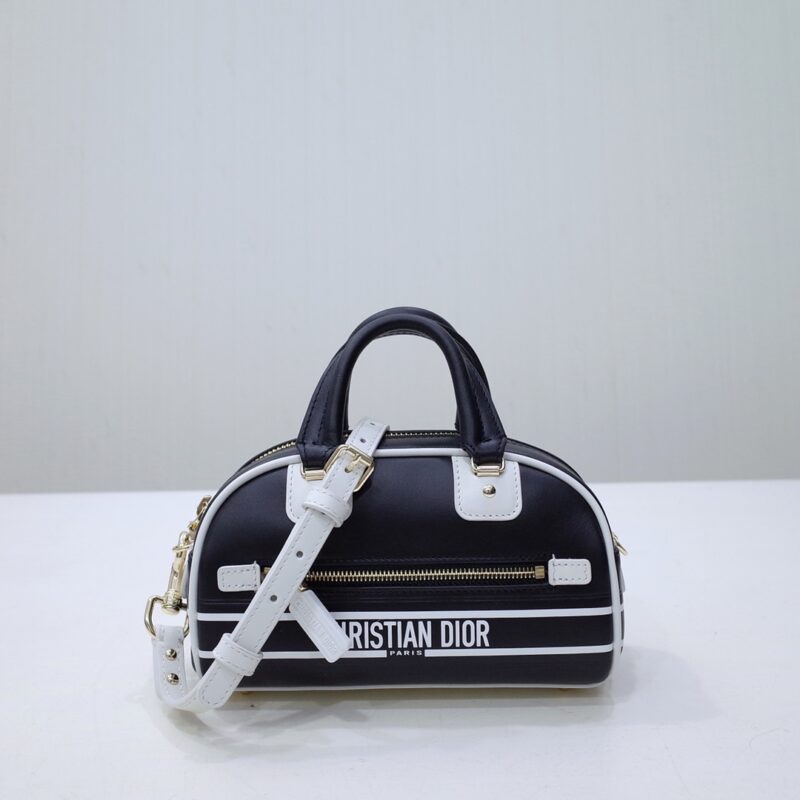 Replica Dior Vibe Zip Bowling Bag Black - Best Fake Designer Bags