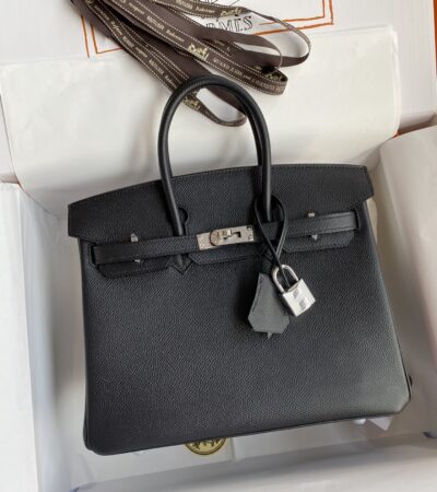 Replica Hermes Birkin Epsom Black Silver - Best Fake Designer Bags