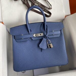 Replica Hermes Birkin Agate Blue - Best Fake Designer Bags