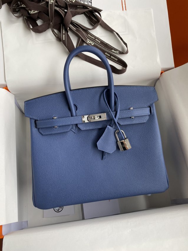 Replica Hermes Birkin Agate Blue - Best Fake Designer Bags