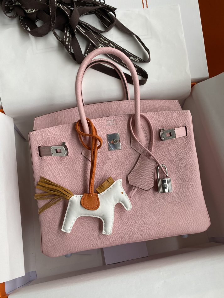 Replica Hermes Birkin Epsom Pink Silver - top-rated replica designer bag