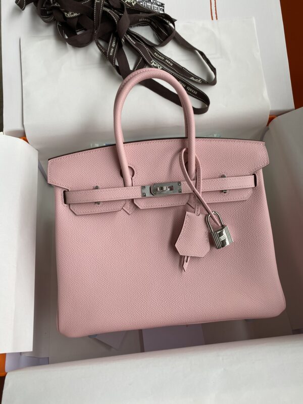 Replica Hermes Birkin Epsom Pink Silver - Best Fake Designer Bags