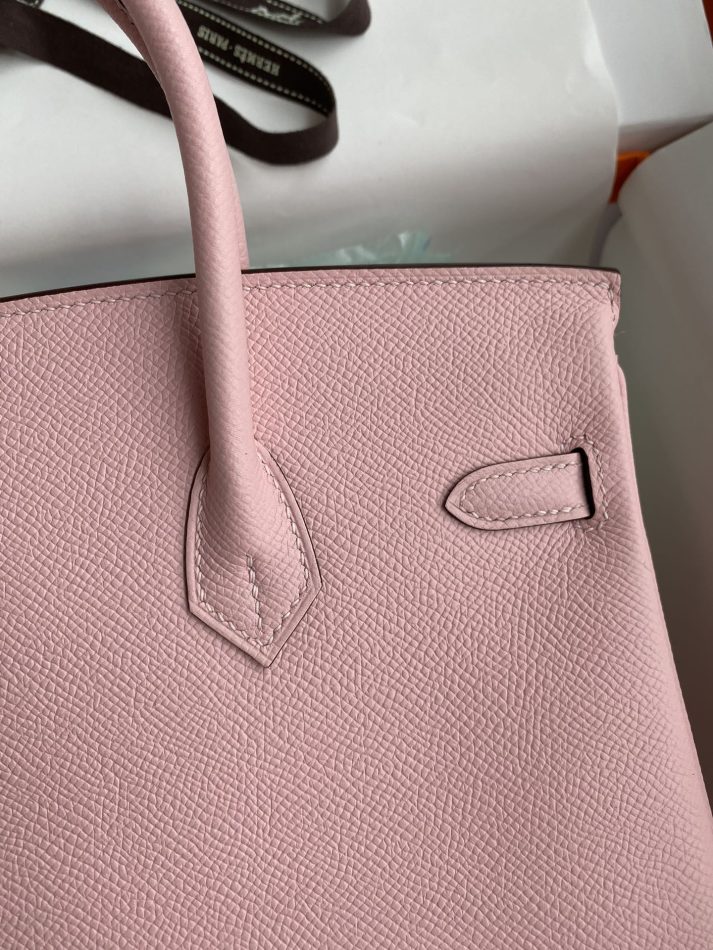 Replica Hermes Birkin Epsom Pink Silver - premium 1:1 fake handbag model