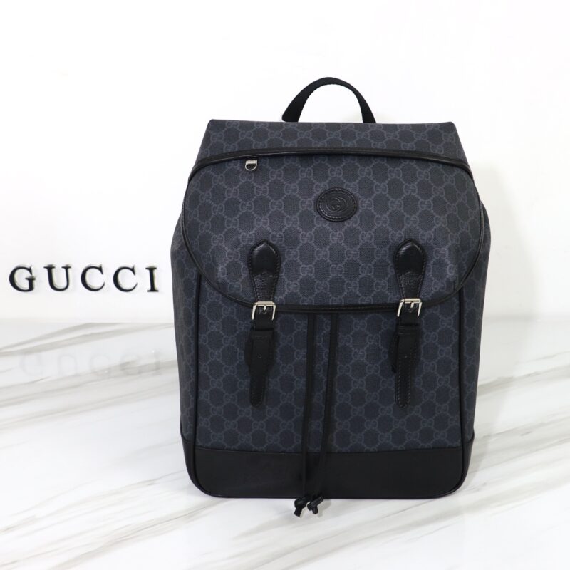 Replica Gucci Interlocking Double G Backpack Black - Best Fake Designer Bags