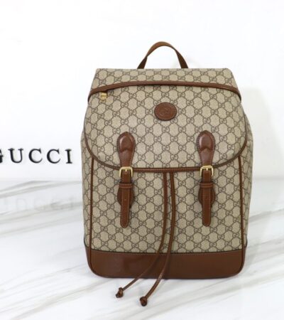 Replica Gucci Interlocking Double G Backpack Beige - Best Fake Designer Bags