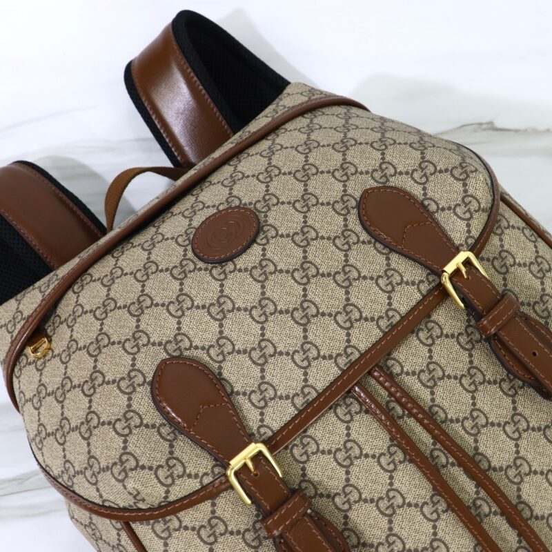 Replica Gucci Interlocking Double G Backpack Beige - elite superclone designer purse